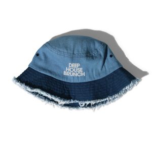 DEEP HOUSE BRUNCH - Distressed Denim Bucket Hat