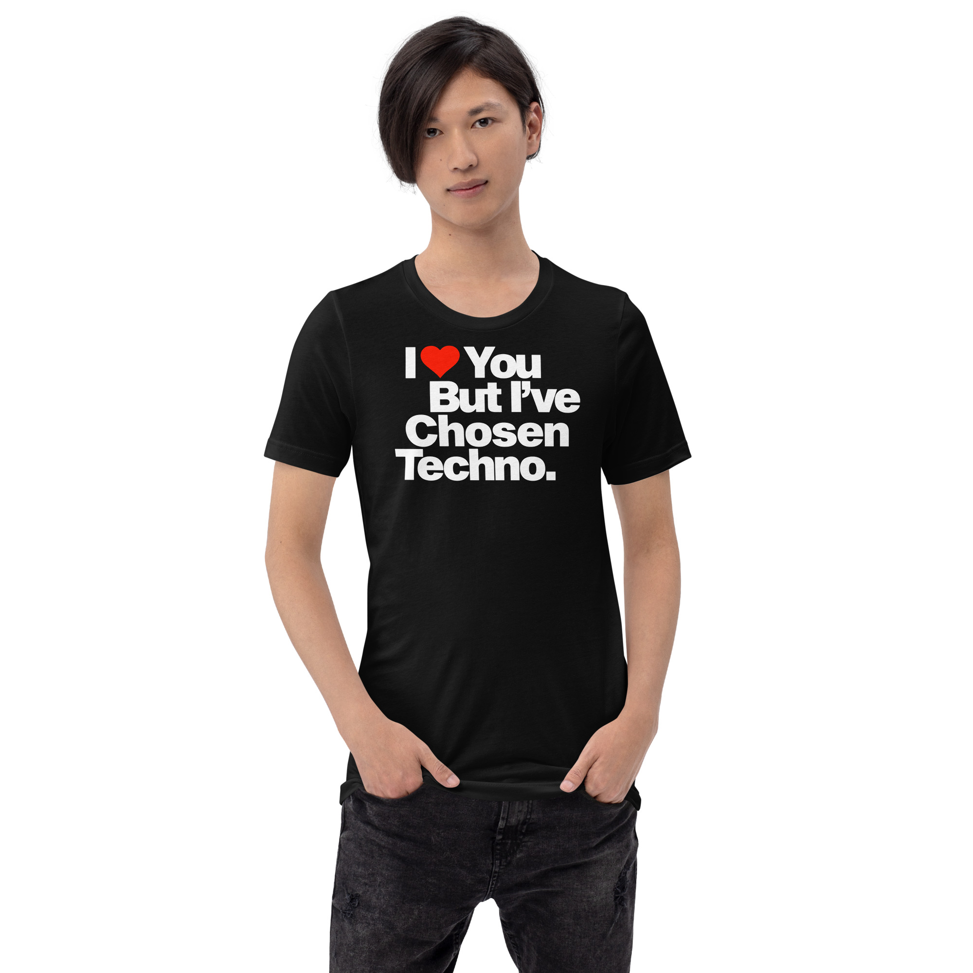 I LOVE YOU BUT IVE CHOSEN TECHNO - Unisex Softstyle Tee