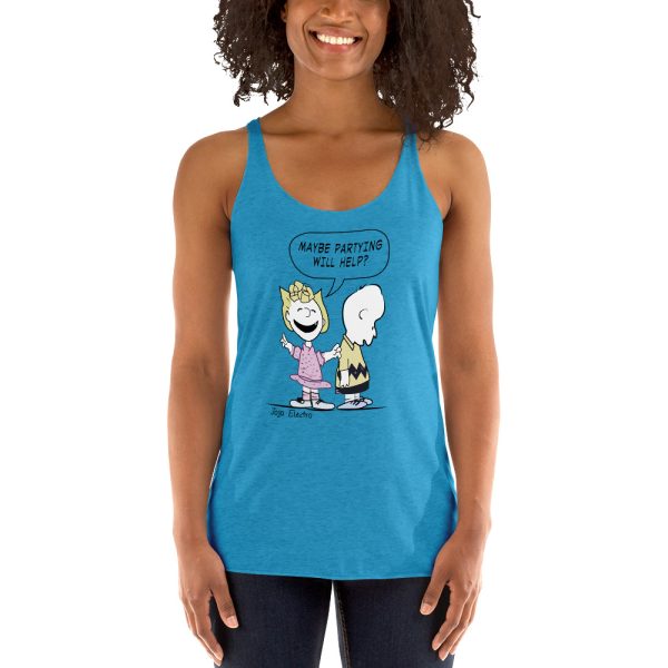 MAYBE PARTYING WILL HELP - Women's Racerback Tank